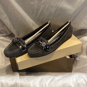 Franco Sarto K-Line Slate Suade Flats